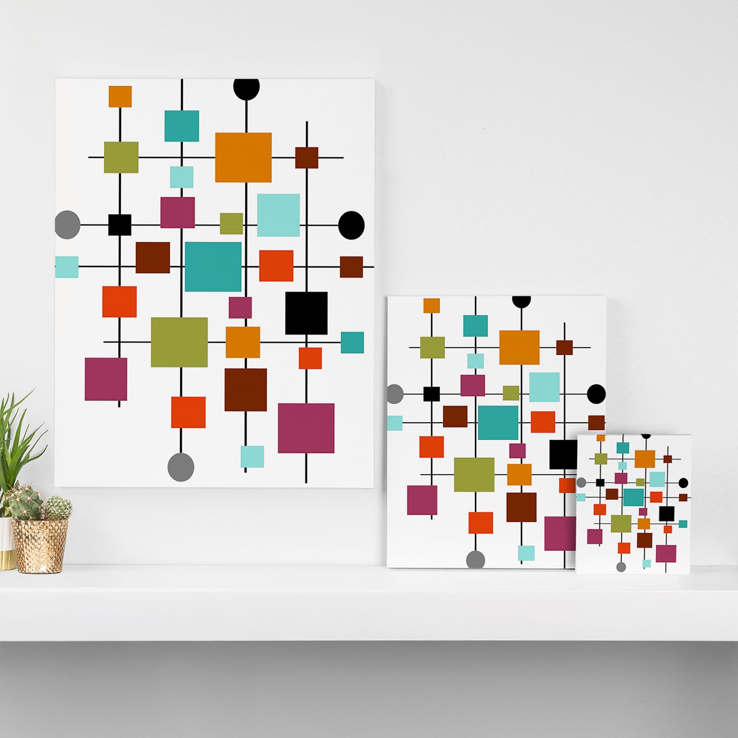 Mid-Century Modern Art 1.3.1 Canvas Print Gallery Image 3