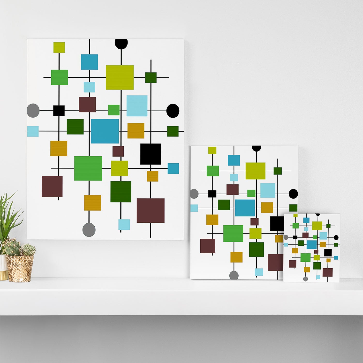 Mid-Century Modern Art 1.3.2 Canvas Print Gallery Image 3