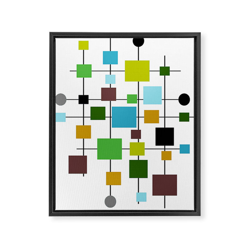 Mid-Century Modern Art 1.3.2 Framed Canvas Print Gallery Image 3