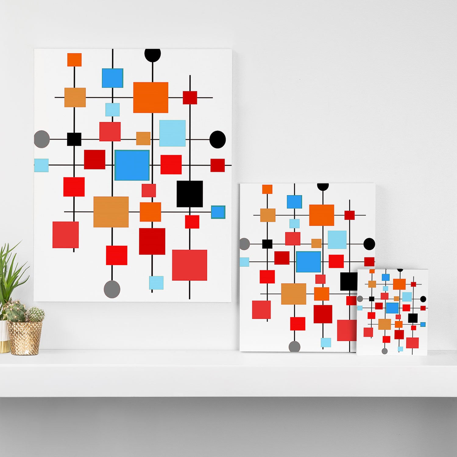 Mid-Century Modern Art 1.3.3 Canvas Print Gallery Image 3