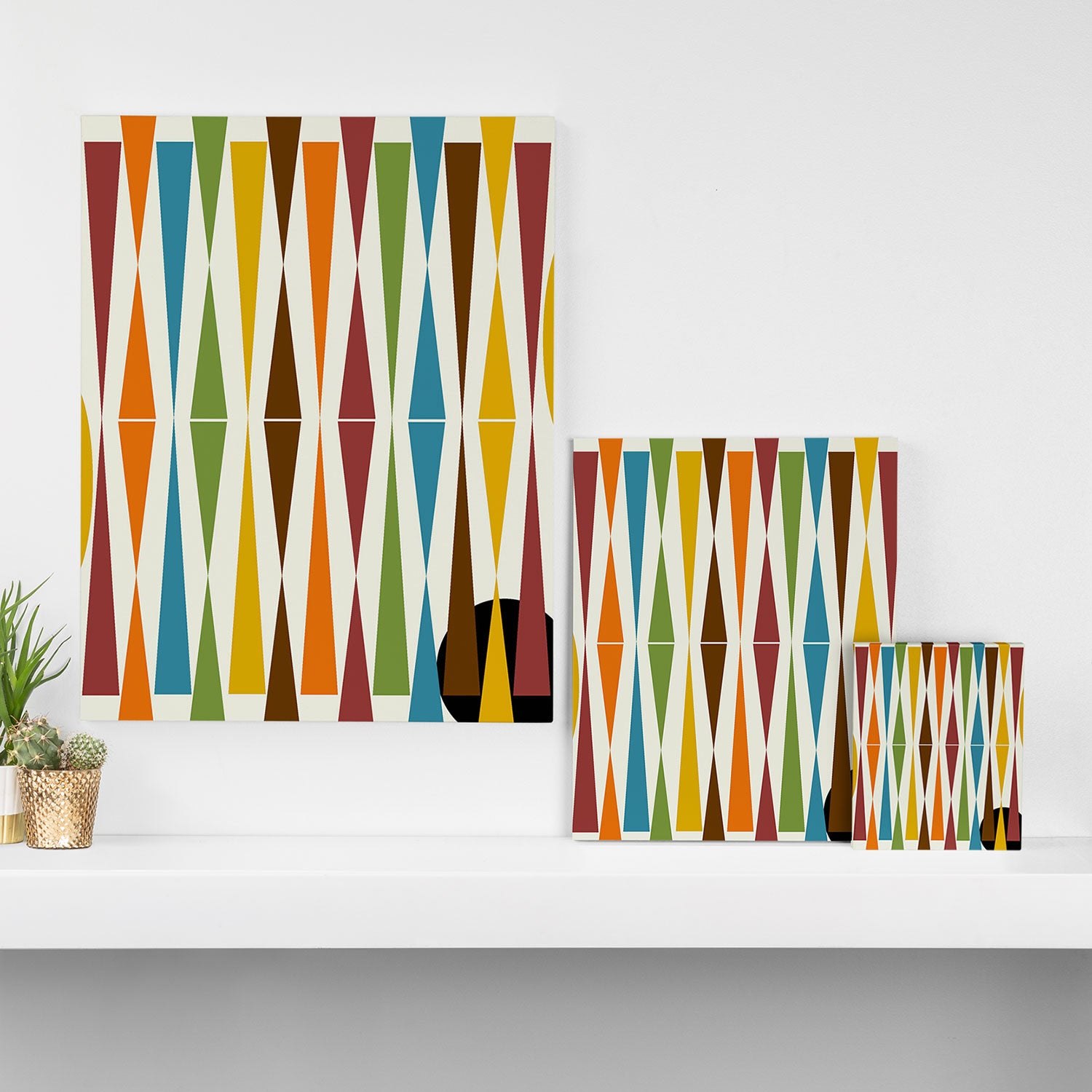 Mid-Century Modern Art 1.4 Canvas Print Gallery Image 3