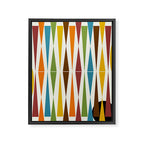 Mid-Century Modern Art 1.4 Framed Canvas Print Gallery Image 3