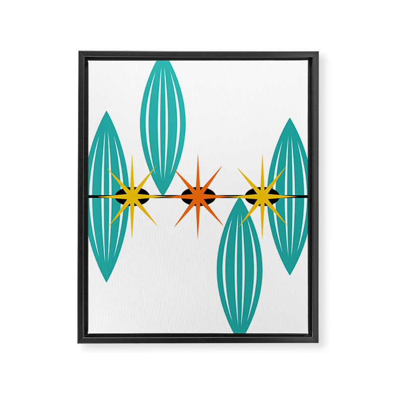 Mid-Century Modern Art 1.5 Framed Canvas Print Gallery Image 8