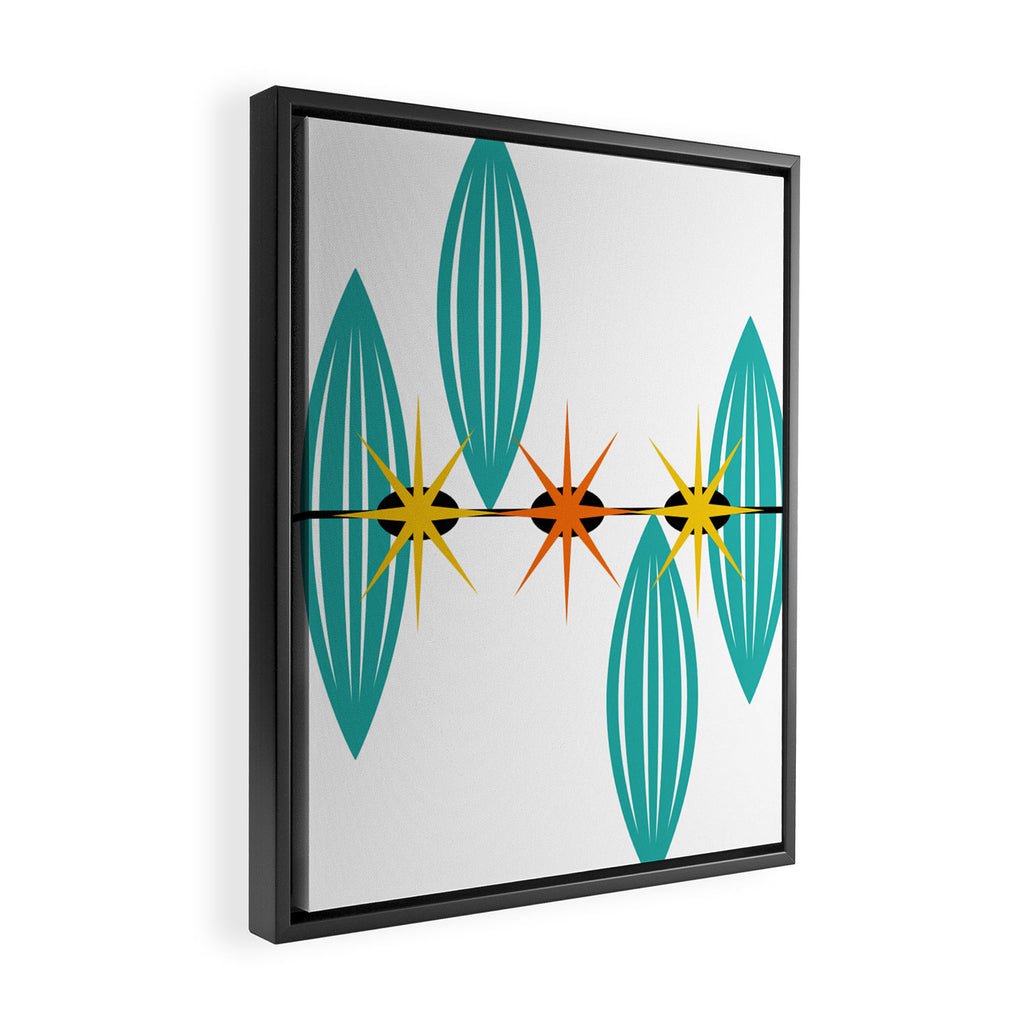 Mid-Century Modern Art 1.5 Framed Canvas Print Gallery Image 2
