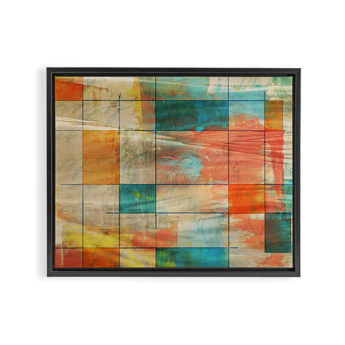 Mid-Century Modern Art 5.0 - Graffiti Framed Canvas Print Gallery Image 1