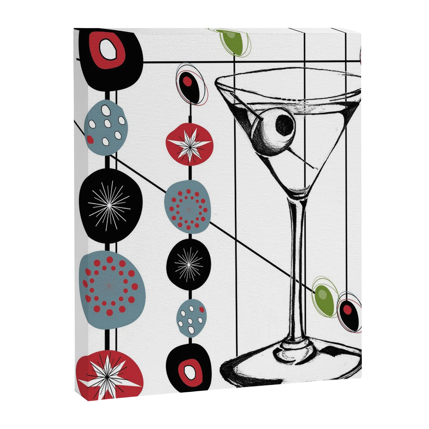 Mid-Century Modern Art Atomic Cocktail 3.0 Canvas Print Gallery Image 3