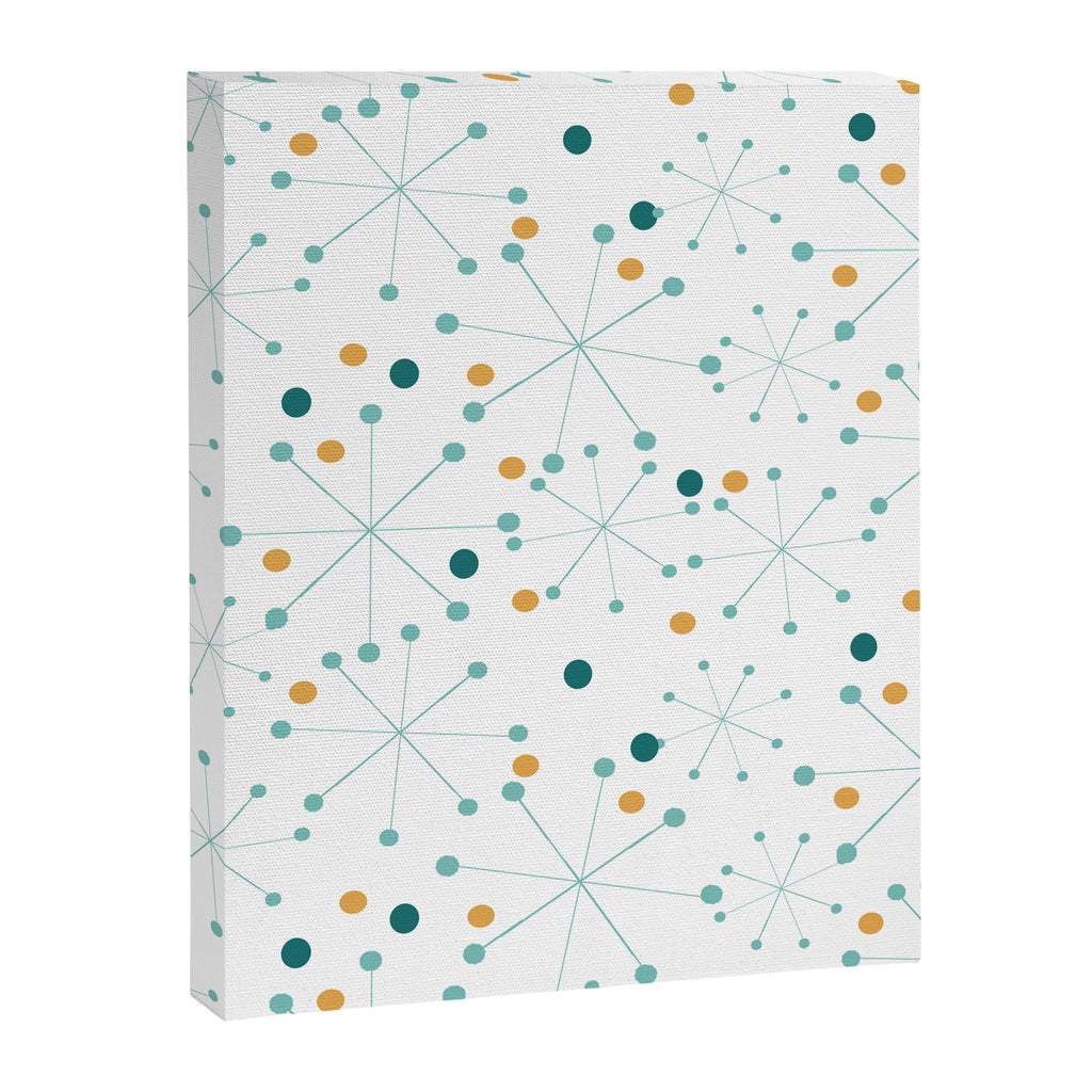 Mid-Century Modern Art Atomic StarDots Pattern 1.0 Canvas Print Gallery Image 3
