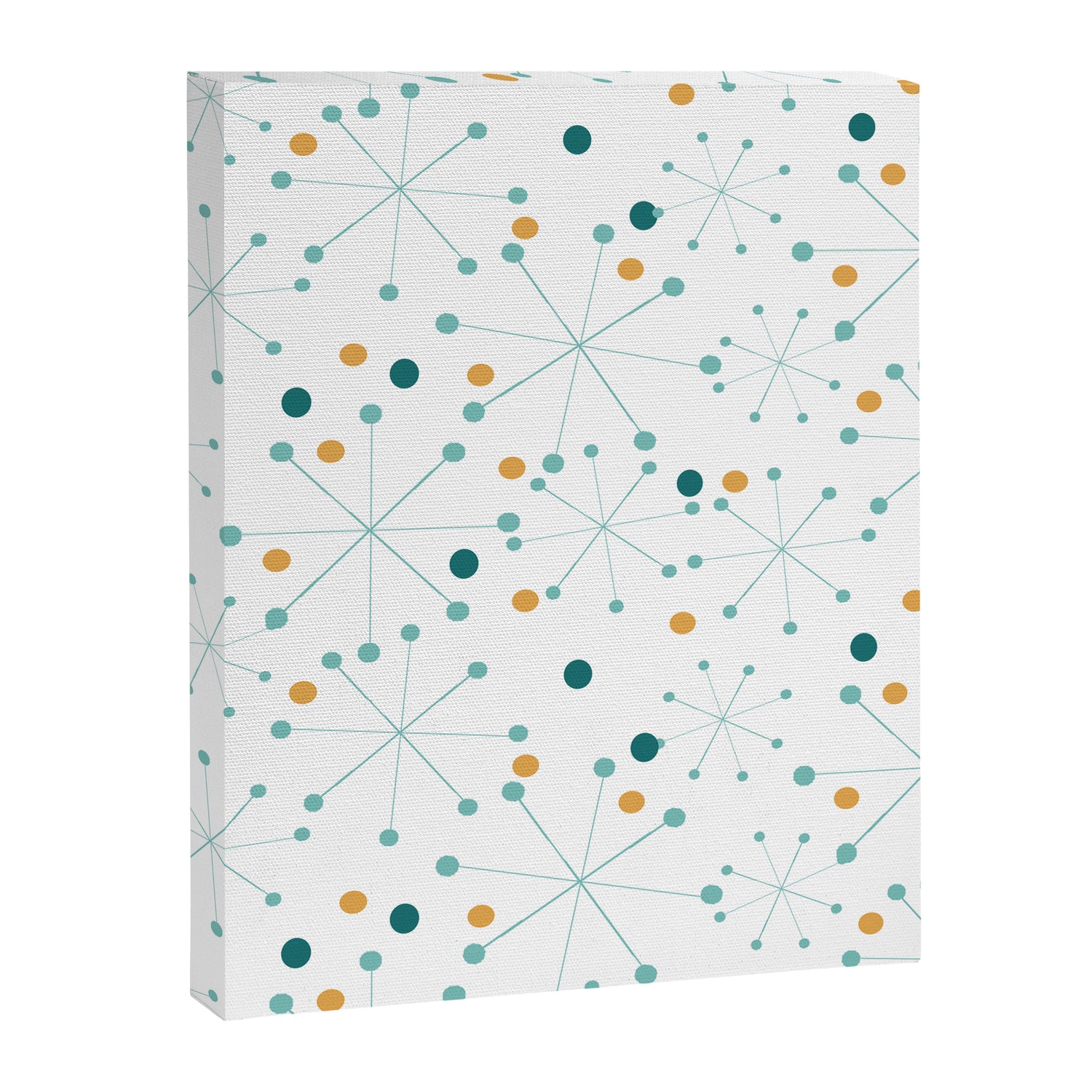 Mid-Century Modern Art Atomic StarDots Pattern 1.0 Canvas Print Gallery Image 3