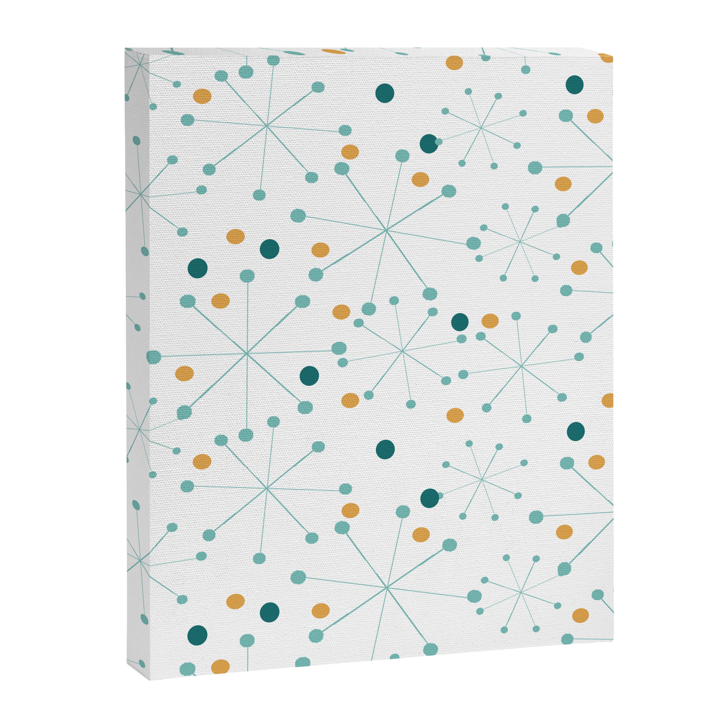 Mid-Century Modern Art Atomic StarDots Pattern 1.0 Canvas Print Gallery Image 3