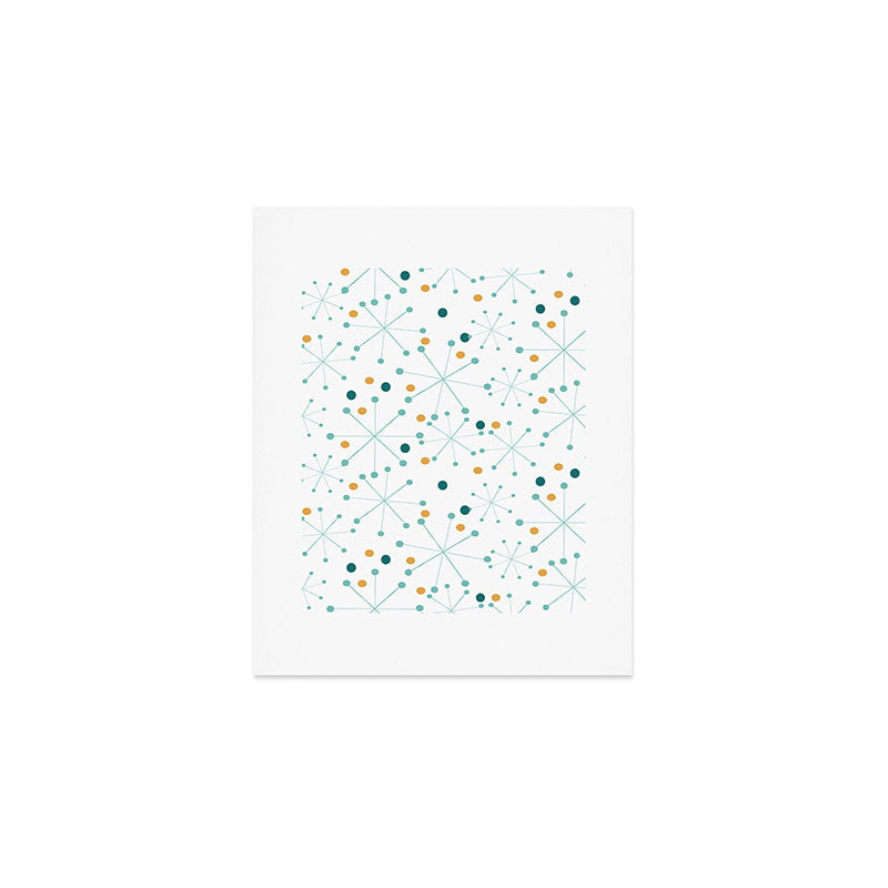 Mid-Century Modern Art Atomic StarDots Pattern 1.0 Art Print Gallery Image 1