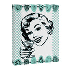 Mid-Century Modern Art Cocktail Teal Canvas Print Gallery Image 3