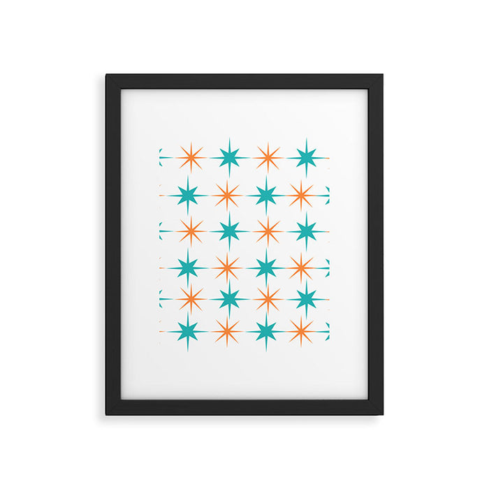 Mid-Century Modern Art Starburst 1.0 Framed Art Print Gallery Image 1