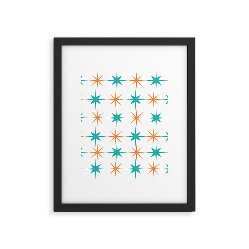 Mid-Century Modern Art Starburst 1.0 Framed Art Print Gallery Image 6