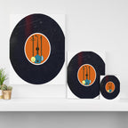 Vinyl Record Art Mid-Century Modern Musical Instruments 1.1  Canvas Print Gallery Image 3