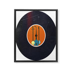 Vinyl Record Art Mid-Century Modern Musical Instruments 1.1  Framed Canvas Print Gallery Image 8