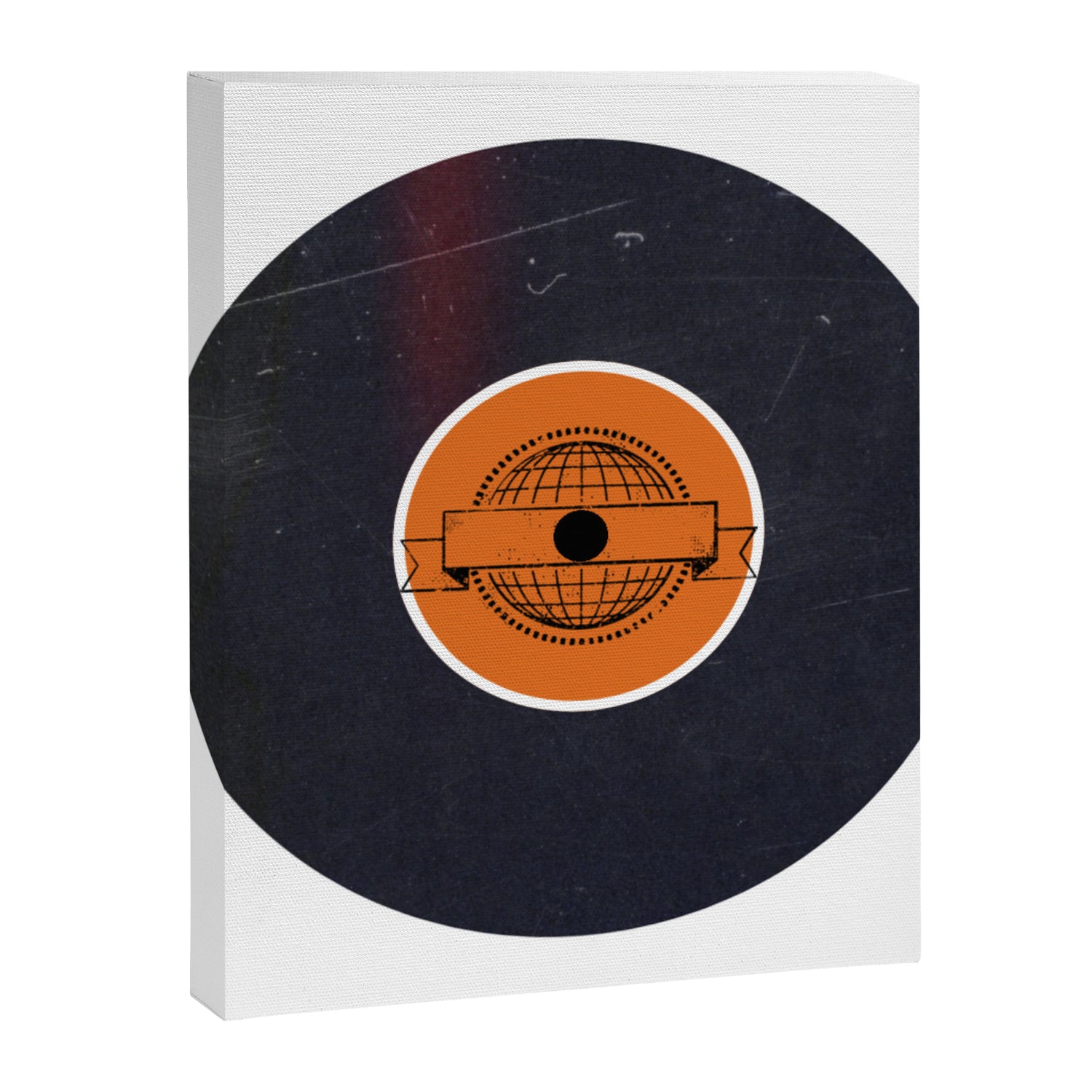 Vinyl Record Art World Post Canvas Print Gallery Image 3