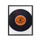 Vinyl Record Art World Post Framed Canvas Print Gallery Image 8