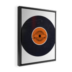 Vinyl Record Art World Post Framed Canvas Print Gallery Image 2
