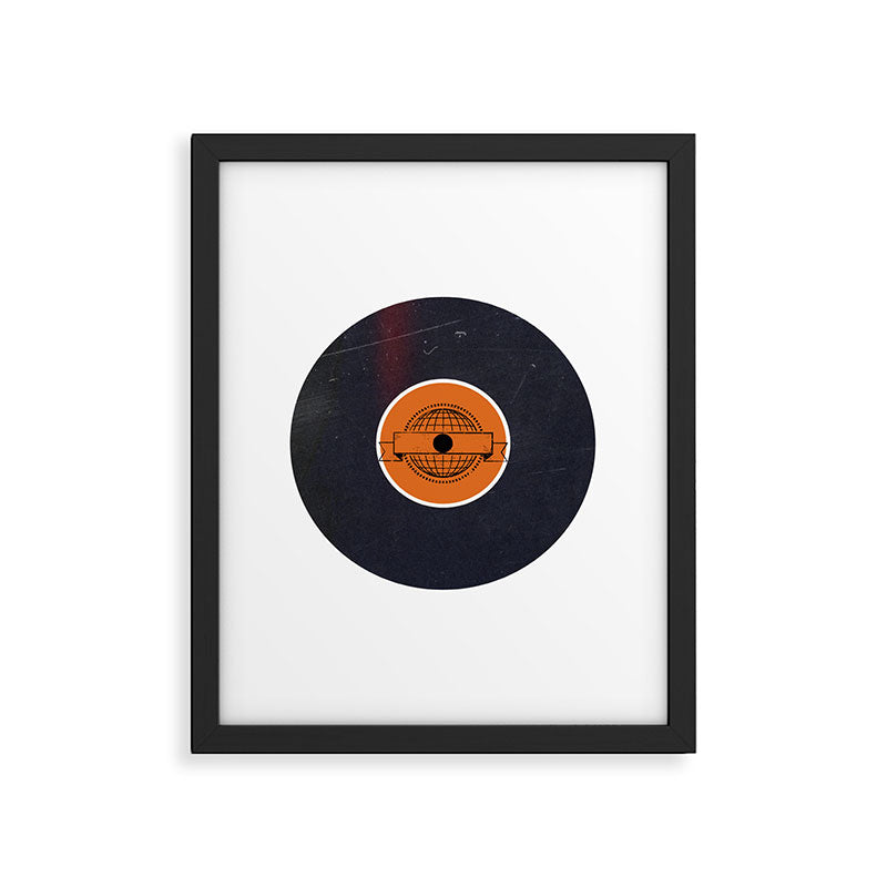 Vinyl Record Art World Post Framed Art Print Gallery Image 6