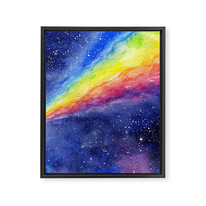 A Rainbow in Space Framed Canvas Print Gallery Image 6