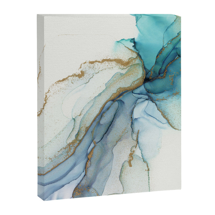 Abstract Jellyfish Alcohol Ink Painting Canvas Print Gallery Image 1