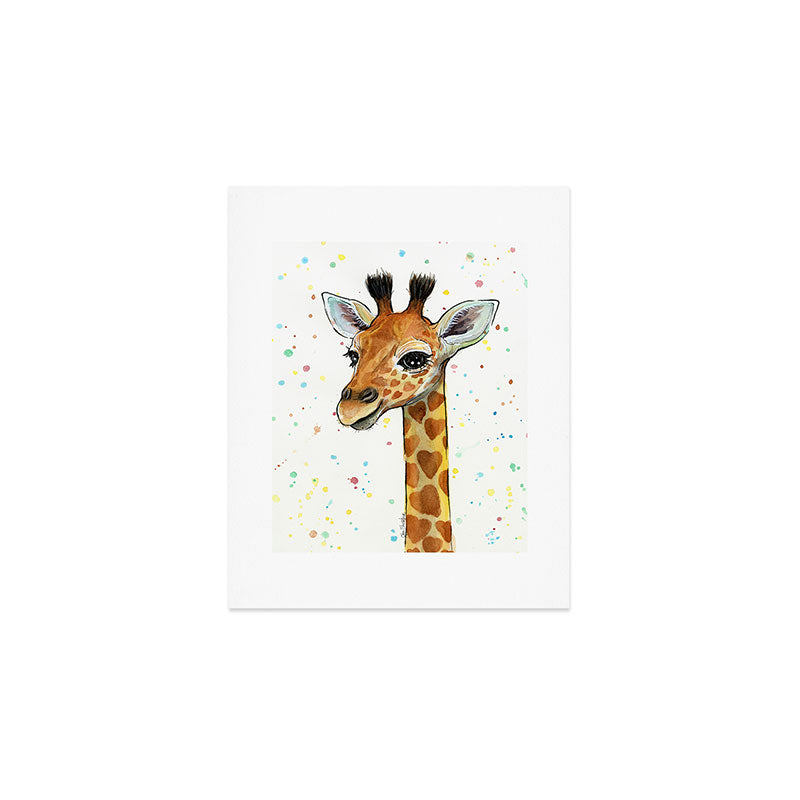 Baby Giraffe Art Print Gallery Image 1