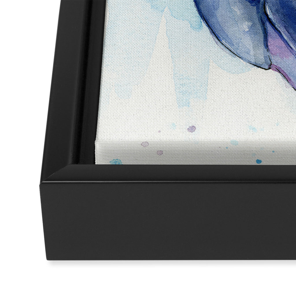 Dolphin Watercolor Sea Creature Animal Framed Canvas Print Gallery Image 3