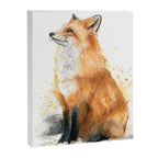 Fox Watercolor Red Fox Painting Canvas Print Gallery Image 6