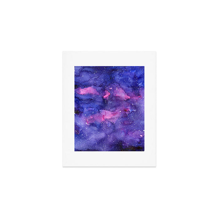 Galaxy Pattern Watercolor Art Print Gallery Image 1