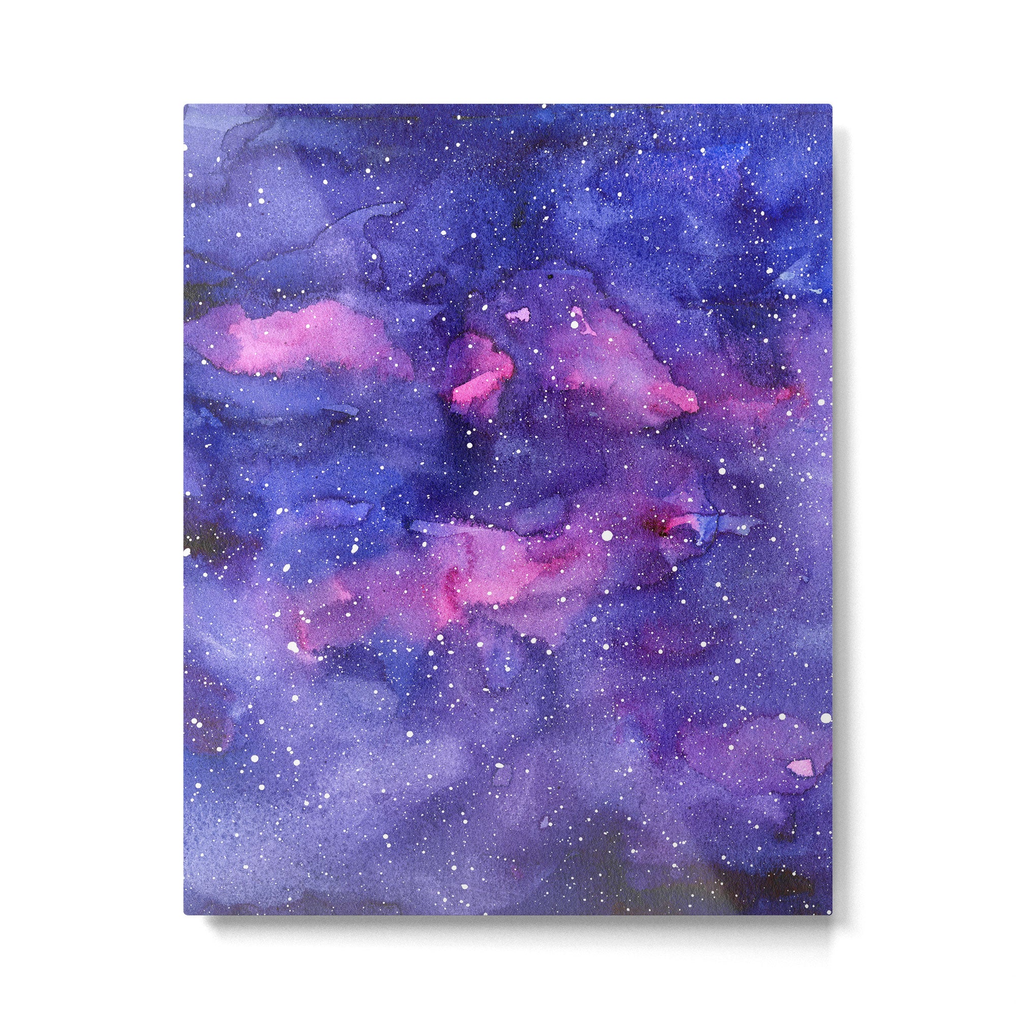 Galaxy Pattern Watercolor Metal Print Gallery Image 4