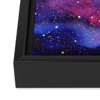 Nebula Galaxy Watercolor Space Sky Framed Canvas Print Gallery Image 3