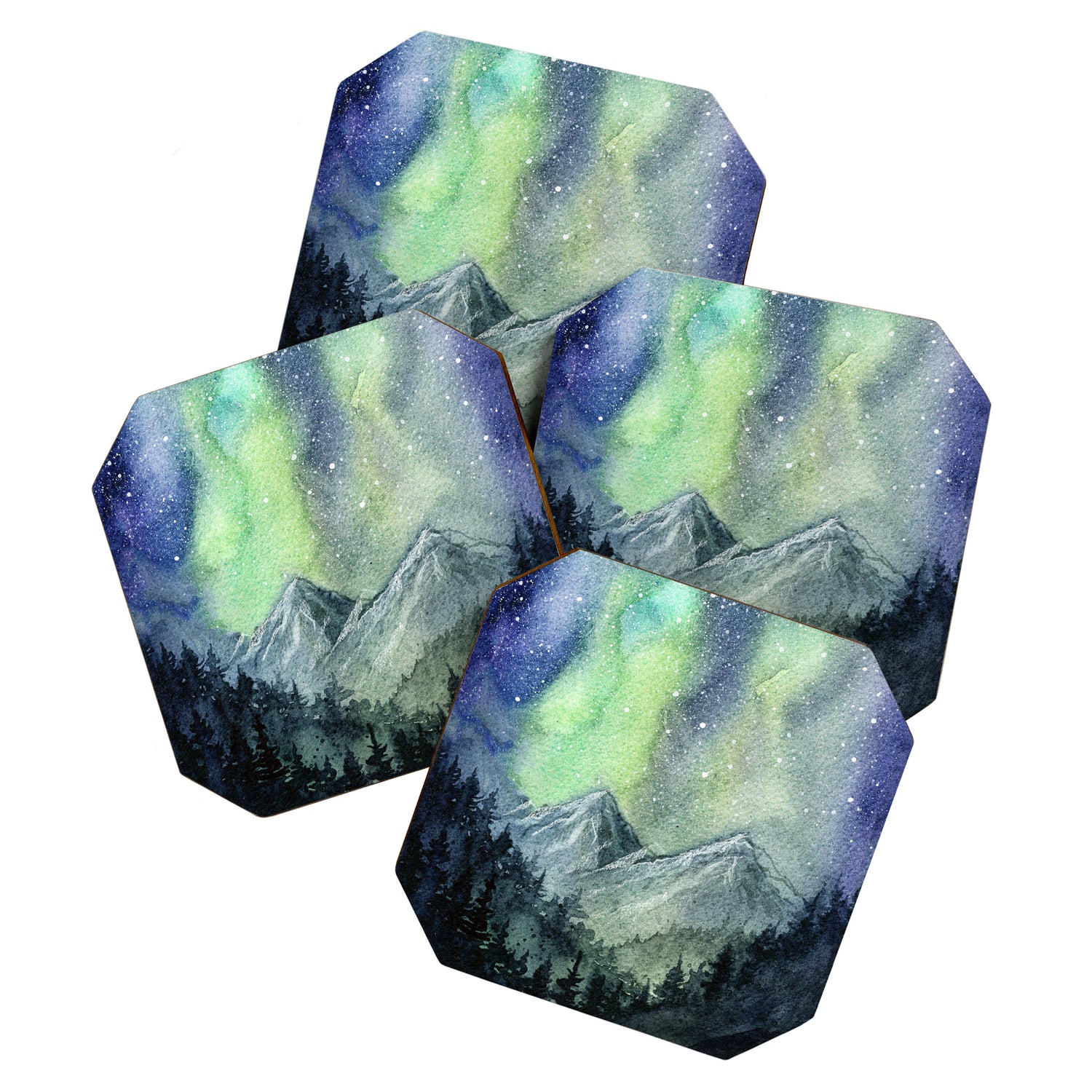 Northern Lights Magic Mountains Coaster Gallery Image 1