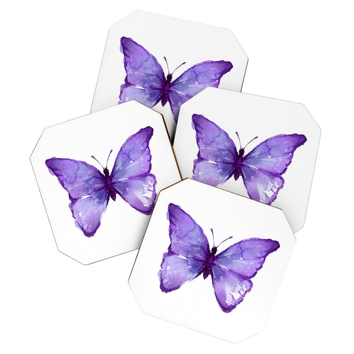 Purple Butterfly Coaster Gallery Image 1