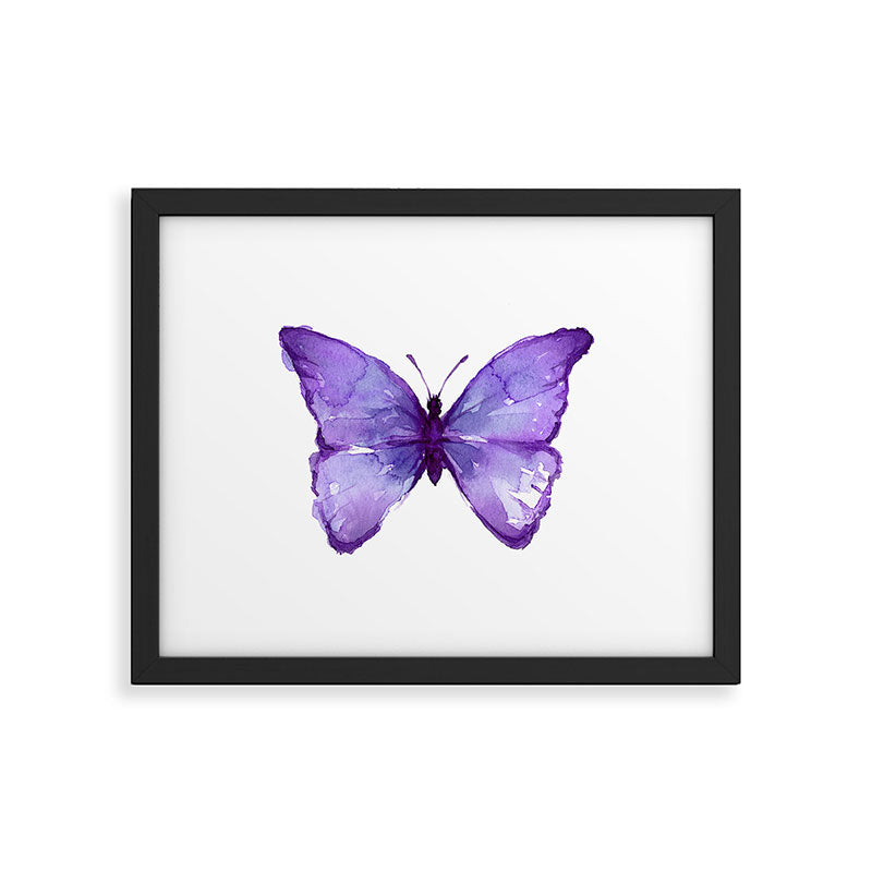 Purple Butterfly Framed Art Print Gallery Image 5