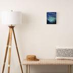 Watercolor Galaxy Nebula Northern Lights Painting Canvas Print Gallery Image 2
