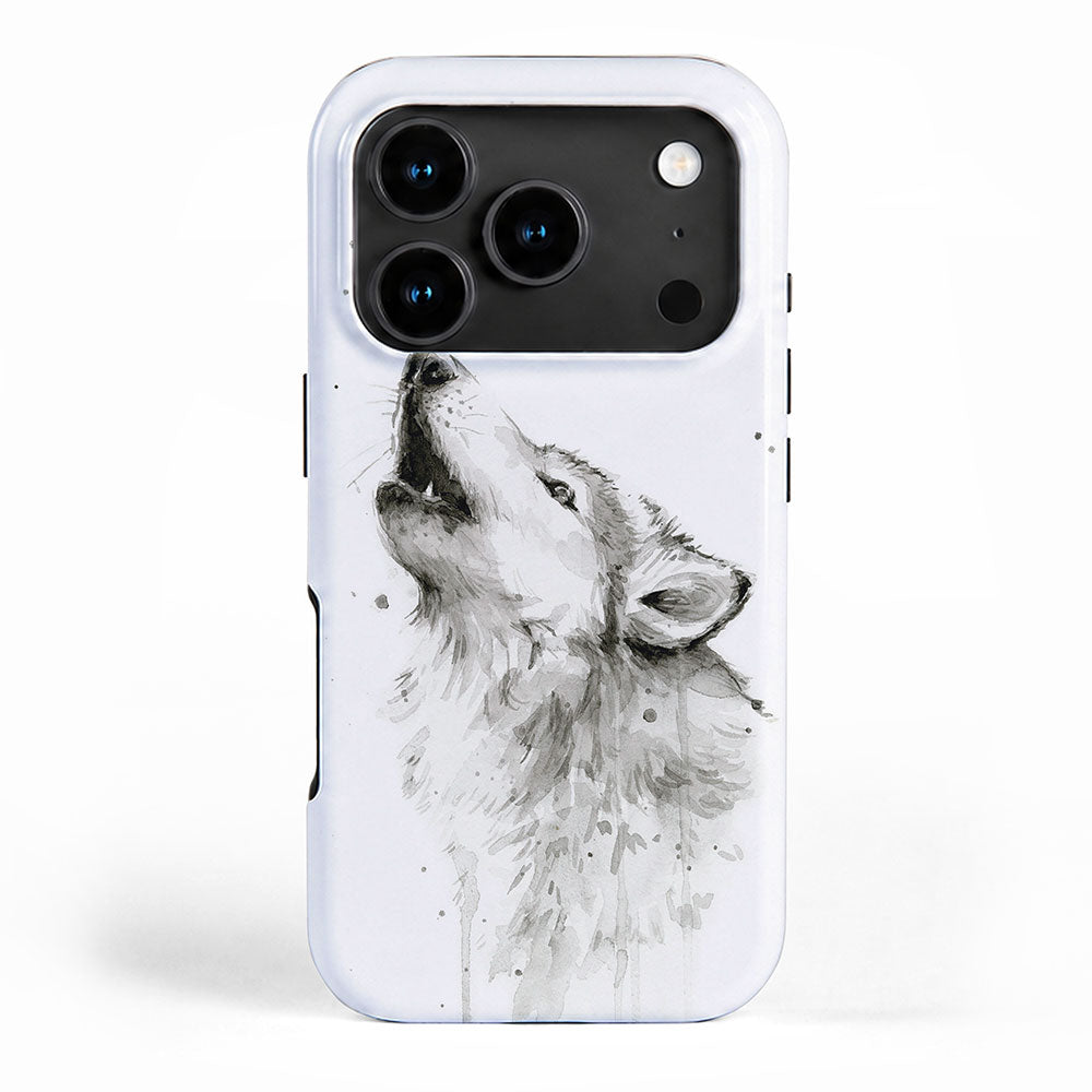 Wolf Howling iPhone Case Gallery Image 1