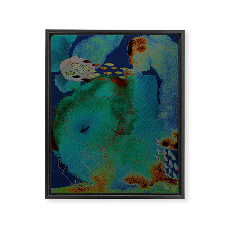 abstract no. 244 Framed Canvas Print Gallery Image 6