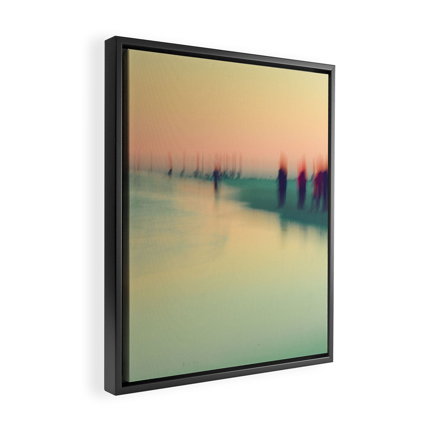 Abstract Ocean Waves 4 Framed Canvas Print Gallery Image 2