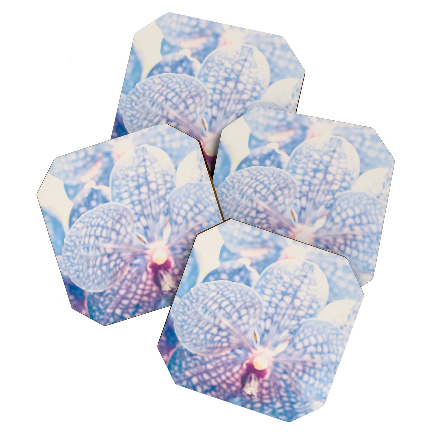 Abstract Orchid Flower Coaster Gallery Image 1