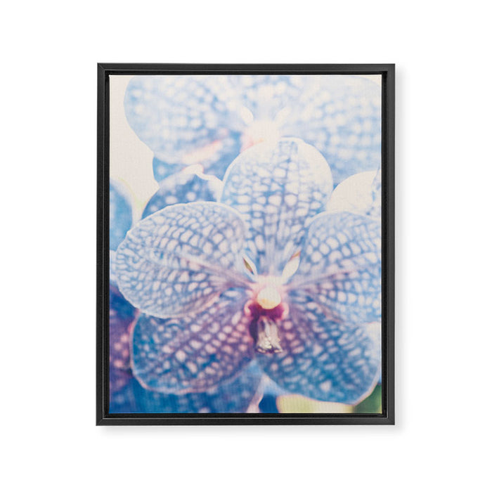 Abstract Orchid Flower Framed Canvas Print Gallery Image 1