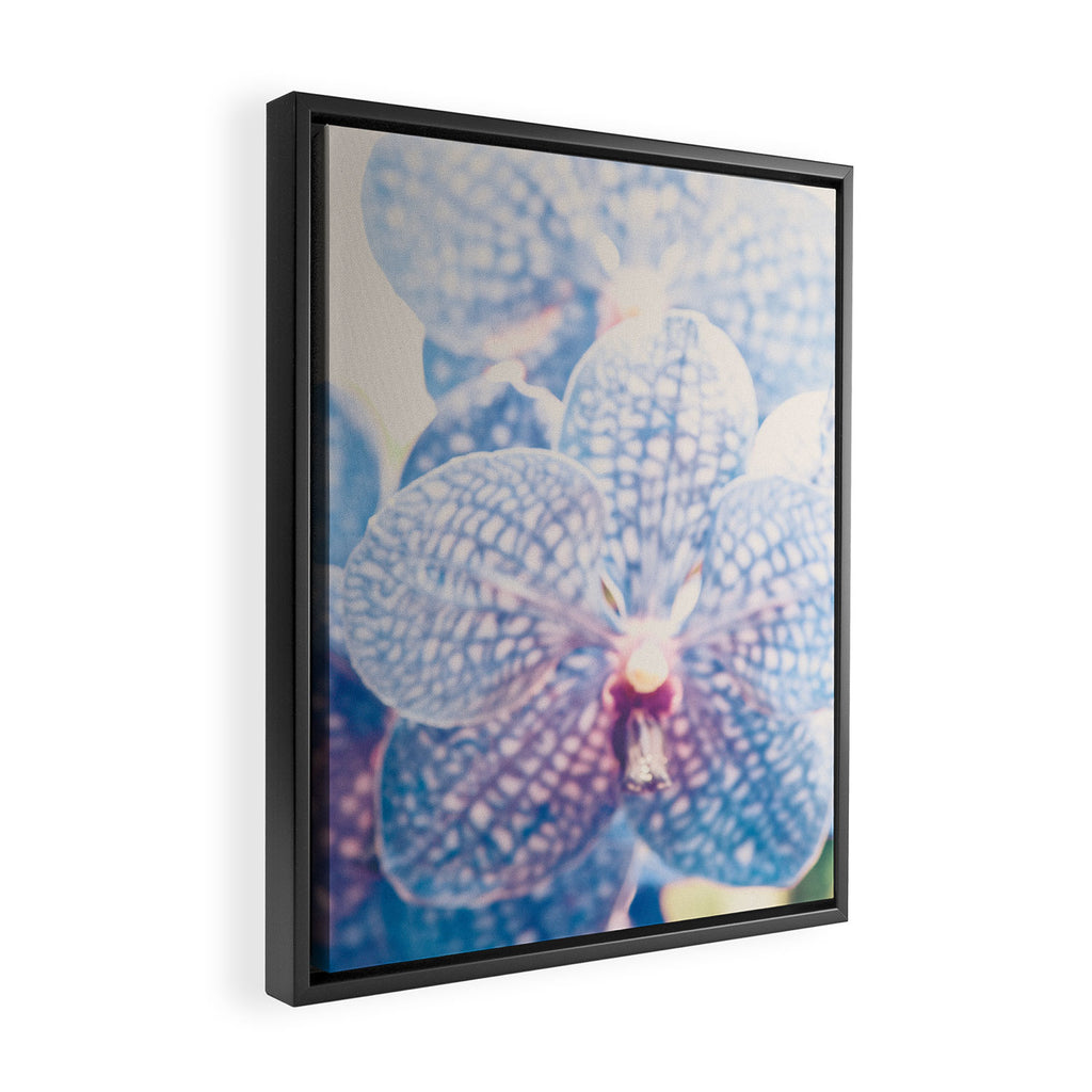 Abstract Orchid Flower Framed Canvas Print Gallery Image 2