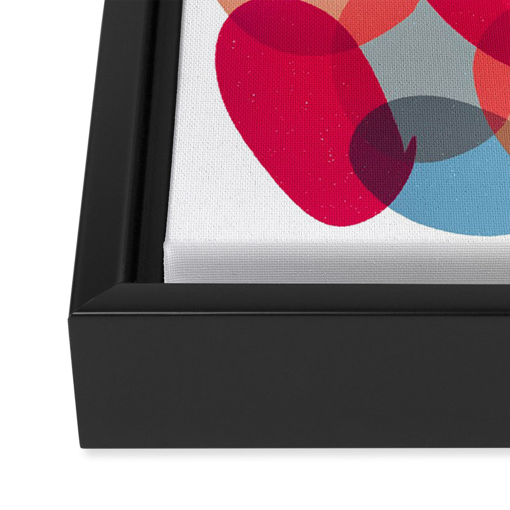 Abstract Soft Shapes #6 Framed Canvas Print Gallery Image 3