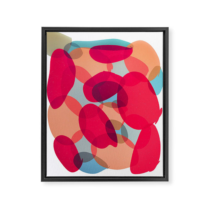 Abstract Soft Shapes #6 Framed Canvas Print Gallery Image 1
