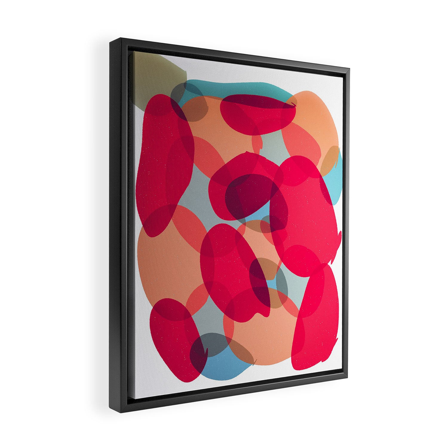 Abstract Soft Shapes #6 Framed Canvas Print Gallery Image 2