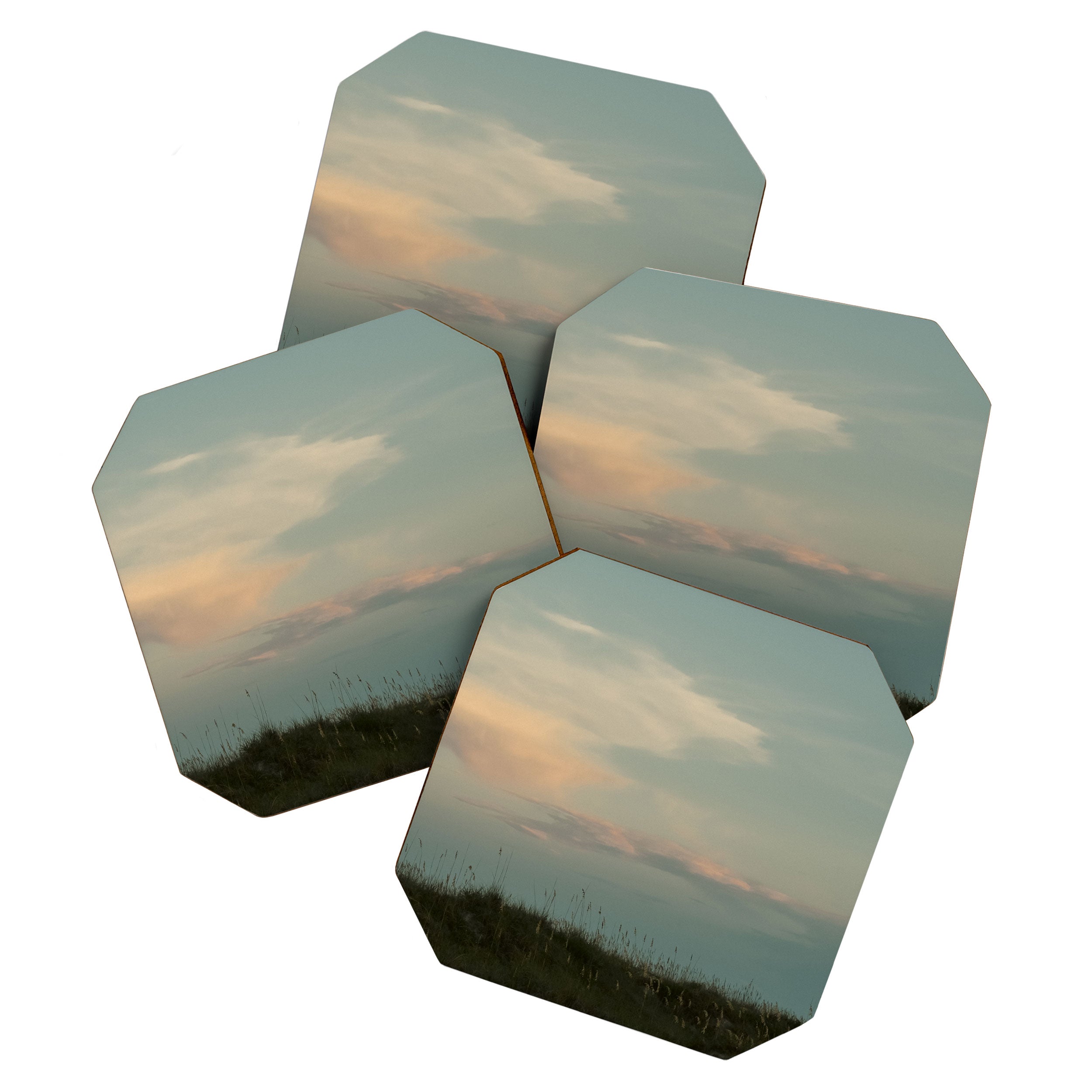 After Sunset - Nature Photograph travel photography modern minimal Coaster Gallery Image 1