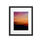 Afterglow II - abstract sunset nature Maine photography Framed Art Print Gallery Image 5
