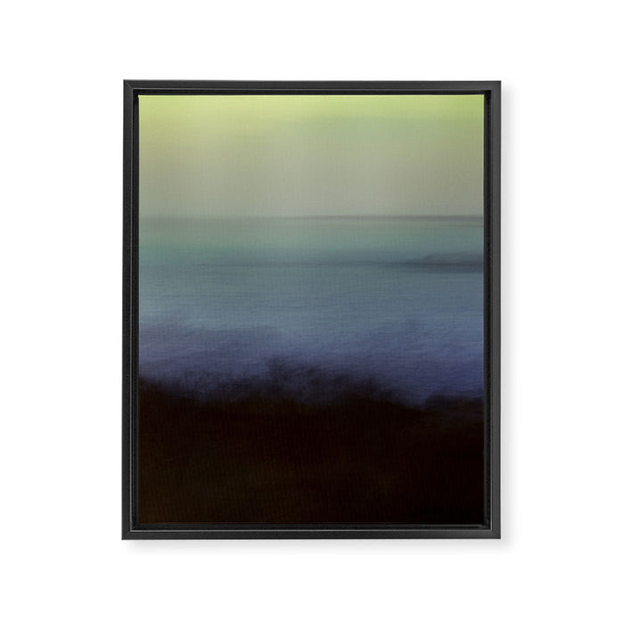 aurora borealis - abstract nature photograph square art Framed Canvas Print Gallery Image 1