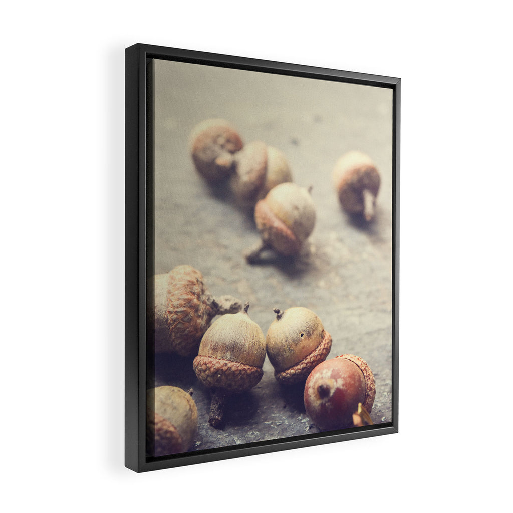 Autumn Acorns Framed Canvas Print Gallery Image 2