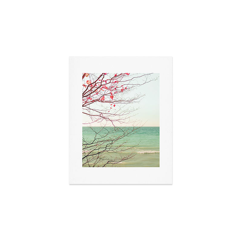 Autumn Beach Art Print Gallery Image 1