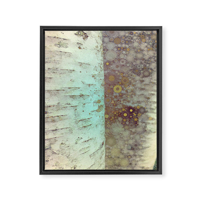 Autumn Birch Tree Abstract Framed Canvas Print Gallery Image 1